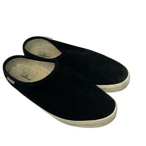 Staheekum Black Suede Leather Slip On Mule Comfort Shoes Womens 9 Flats Fall